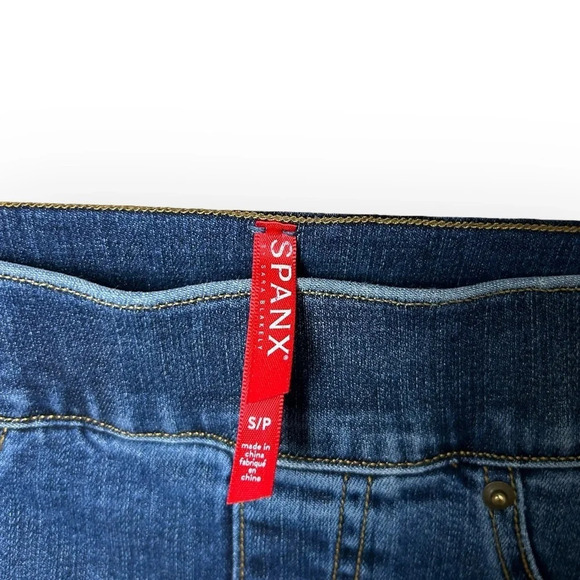 Spanx Distressed Ankle Skinny Jeans  Medium Wash Small - Picture 11 of 13